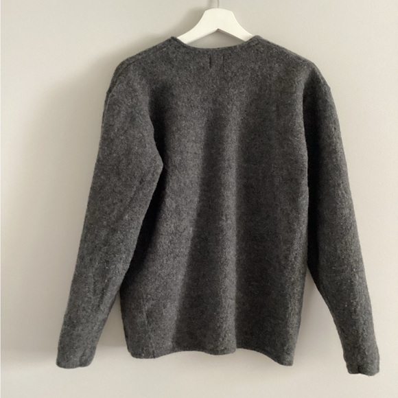 Gap Grey Wool V-Neck Cardigan, Size L - Picture 2 of 8